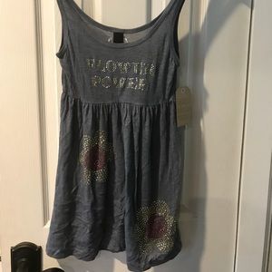 Hippie Ink Flower power tank osfm/m new